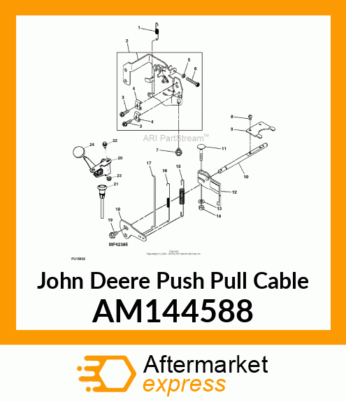 CHOKE LEVER ASSEMBLY AM144588