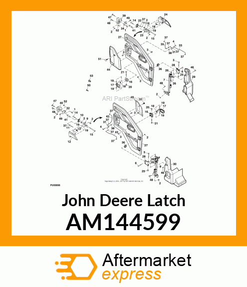 LATCH, ASSY RIGHT HAND AM144599