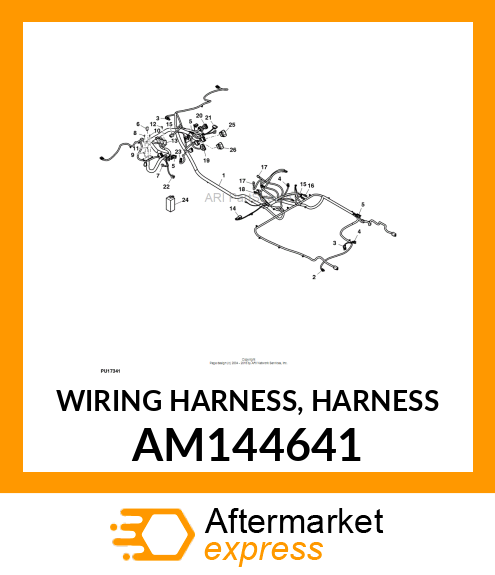 WIRING HARNESS, HARNESS AM144641