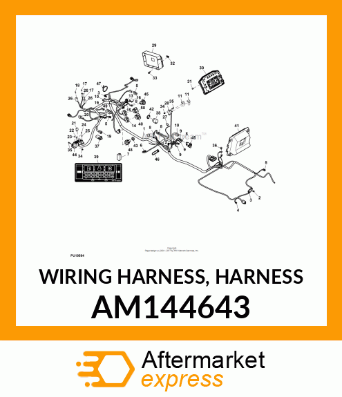 WIRING HARNESS, HARNESS AM144643