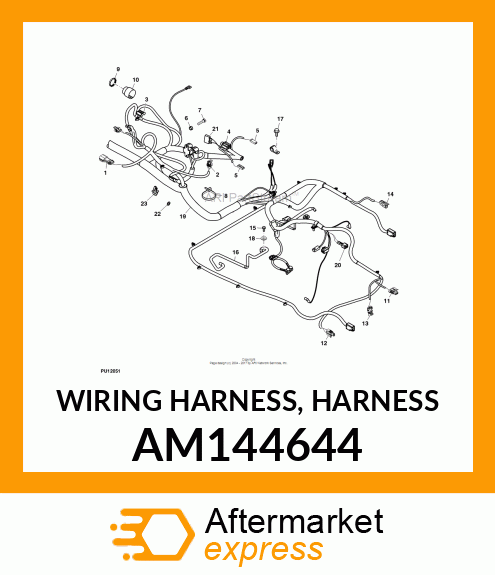 WIRING HARNESS, HARNESS AM144644