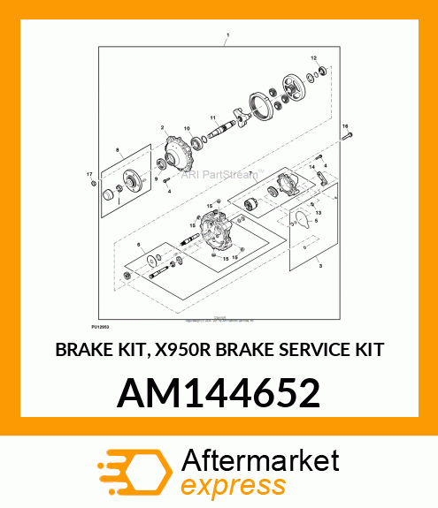 BRAKE KIT, X950R BRAKE SERVICE KIT AM144652