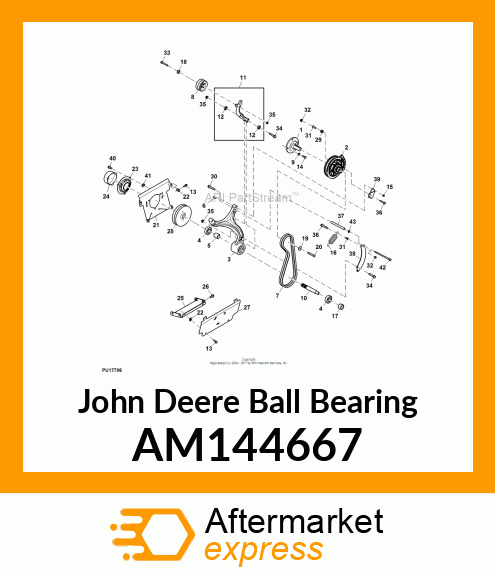 BALL BEARING, BEARING, BALL AM144667