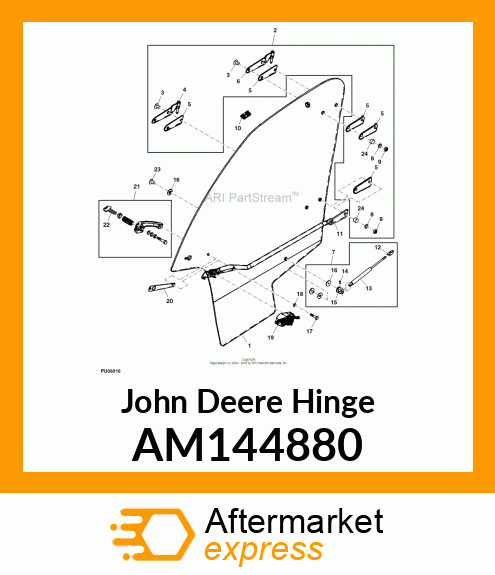 HINGE LH LOWER AM144880