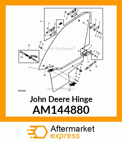 HINGE LH LOWER AM144880