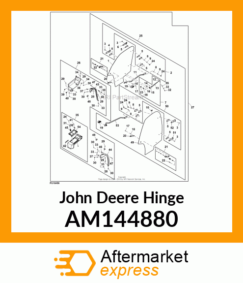 HINGE LH LOWER AM144880