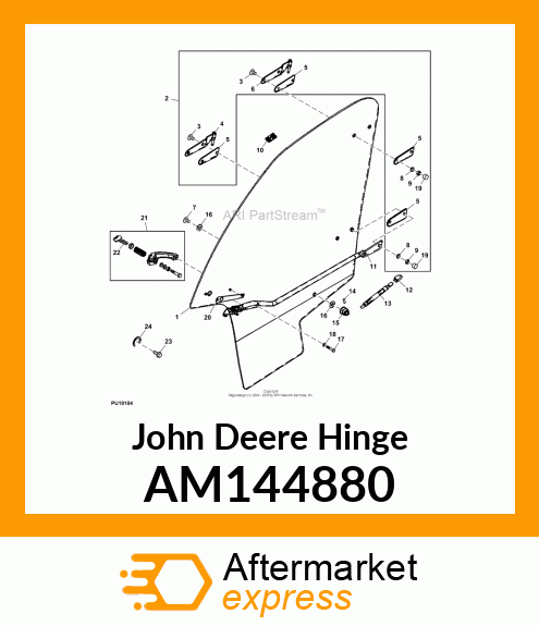 HINGE LH LOWER AM144880