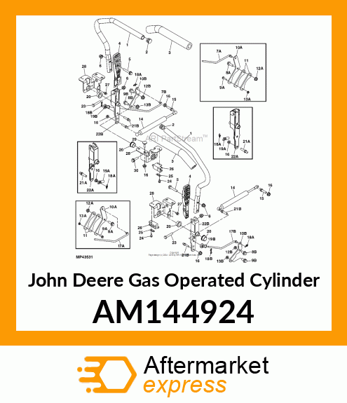 ABSORBER, SHOCK HYDRAULIC AM144924