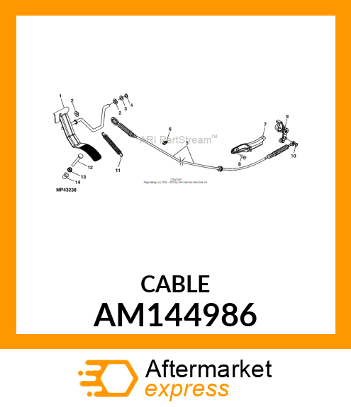 CABLE, THROTTLE AM144986