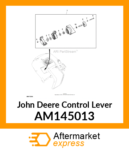 CONTROL LEVER, LEVER ASSY AM145013