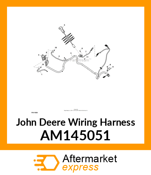 WIRING HARNESS, CABLE, WINCH BATTER AM145051