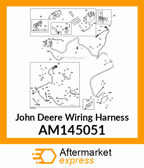 WIRING HARNESS, CABLE, WINCH BATTER AM145051