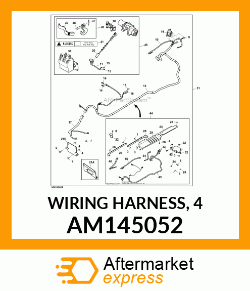 WIRING HARNESS, 4 AM145052