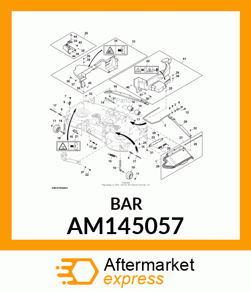 BRACKET, 54A (LH) BAFFLE ASSEMBLY AM145057