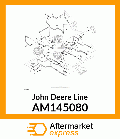 LINE, LINE, PUMP DRAIN AM145080