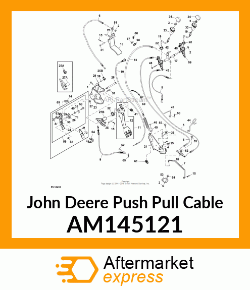 CABLE, CHOKE CONTROL XUV S4 AM145121