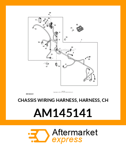 CHASSIS WIRING HARNESS, HARNESS, CH AM145141