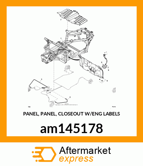 PANEL, PANEL, CLOSEOUT W/ENG LABELS am145178