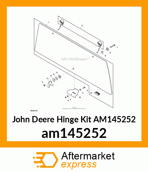 HINGE KIT, KIT, REAR WINDOW HINGES am145252