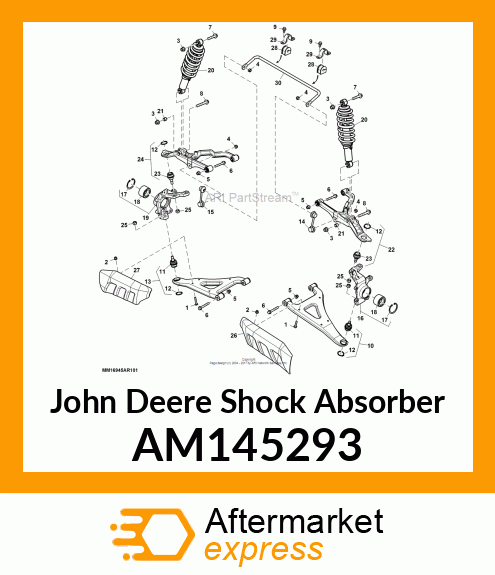 SHOCK ABSORBER, SHOCK, COILOVER, FR AM145293