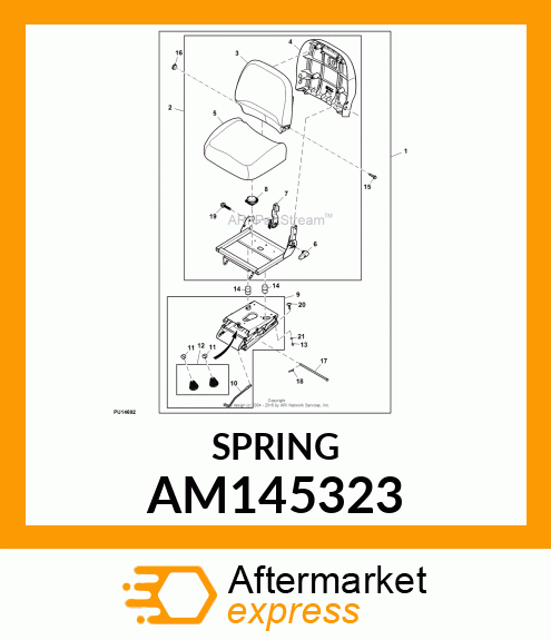 KIT, SUSPENSION SPRINGS AM145323