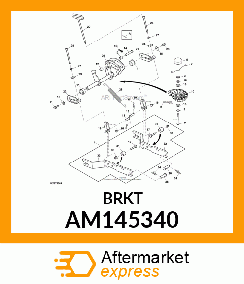 LIFT ARM, ARM LIFT ARM X700 RH AM145340