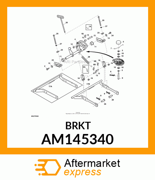 LIFT ARM, ARM LIFT ARM X700 RH AM145340