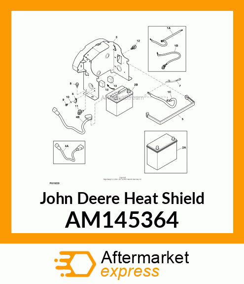 HEAT SHIELD, HEAT SHIELD, BATTERY AM145364