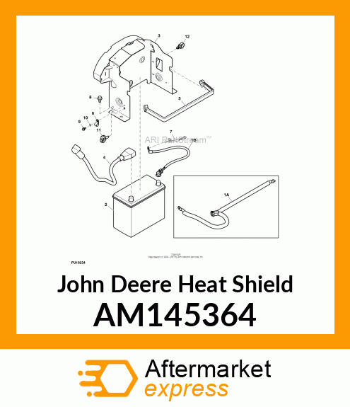 HEAT SHIELD, HEAT SHIELD, BATTERY AM145364