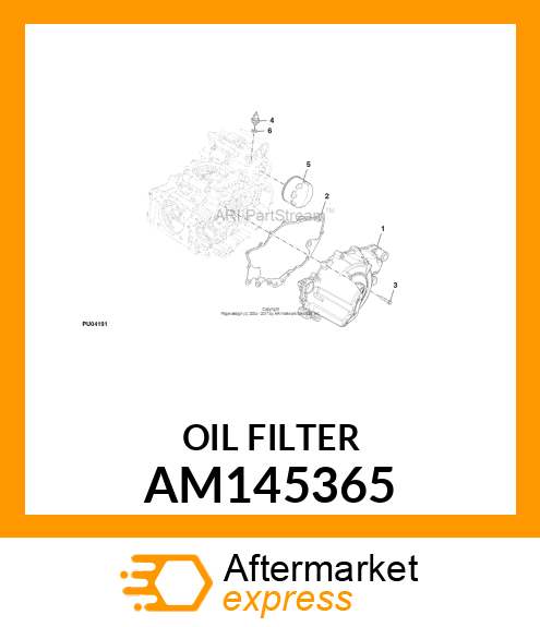 FILTER, ENGINE OIL AM145365