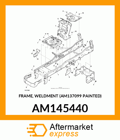 FRAME, WELDMENT (AM137099 PAINTED) AM145440