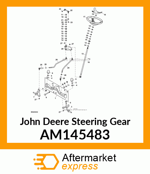 STEERING GEAR, PAINTED 4WS AM145483