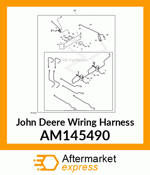 WIRING HARNESS, HARNESS, RDRC, HOM, AM145490