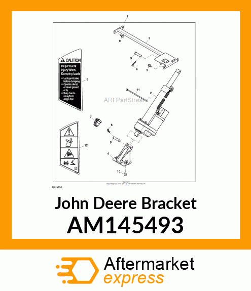 BRACKET, POWER LIFT MOUNT, LOWER AM145493