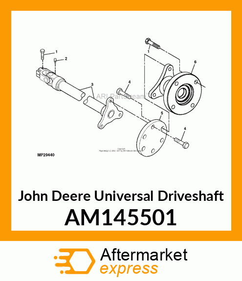 DRIVESHAFT, UNIVERSAL (GAS) AM145501