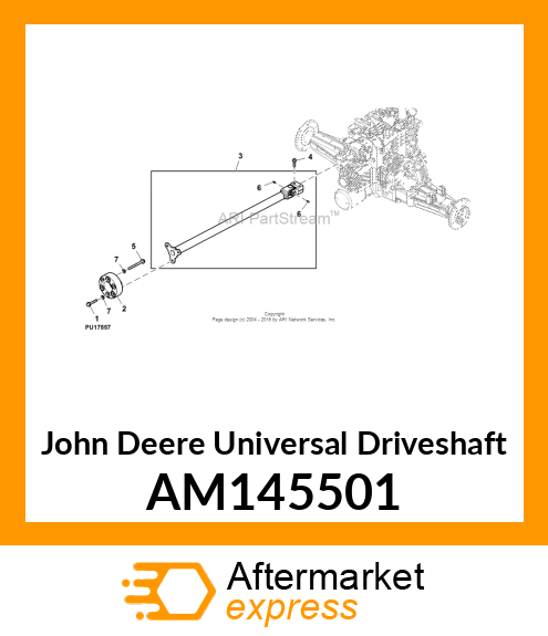 DRIVESHAFT, UNIVERSAL (GAS) AM145501