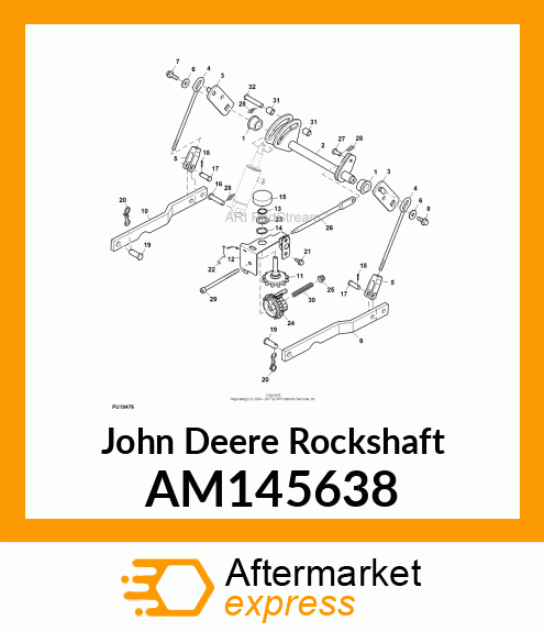 WELDMENT, ROCKSHAFT AM145638