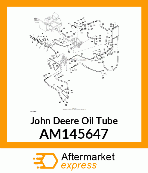 LINE, LINE, PUMP DRAIN AM145647