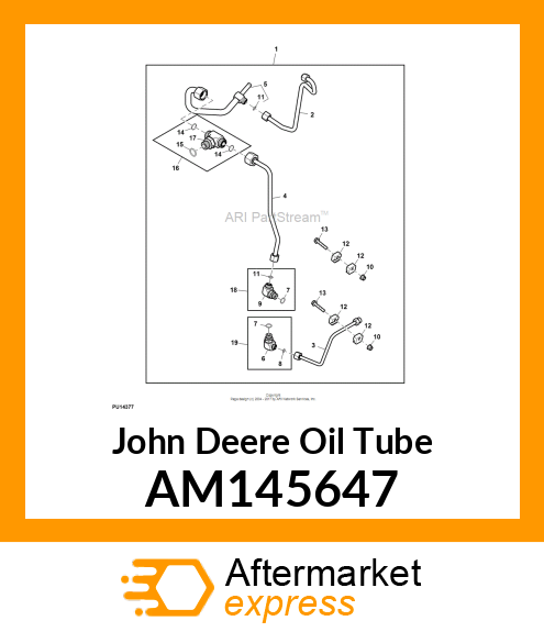 LINE, LINE, PUMP DRAIN AM145647