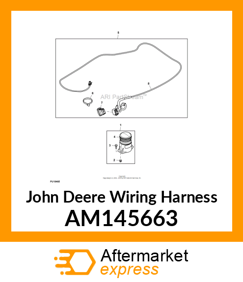 WIRING HARNESS, HARNESS 4PASS AM145663