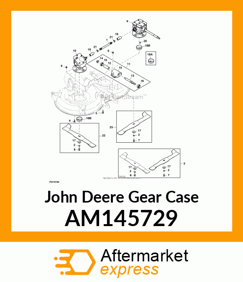 GEAR CASE, SINGLE OUTPUT AM145729