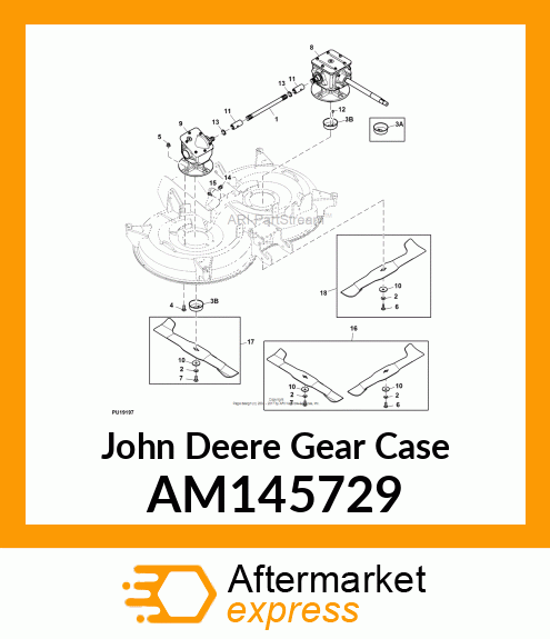 GEAR CASE, SINGLE OUTPUT AM145729