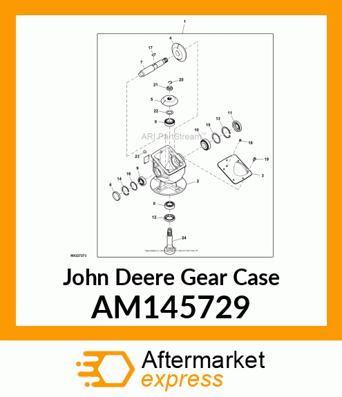 GEAR CASE, SINGLE OUTPUT AM145729