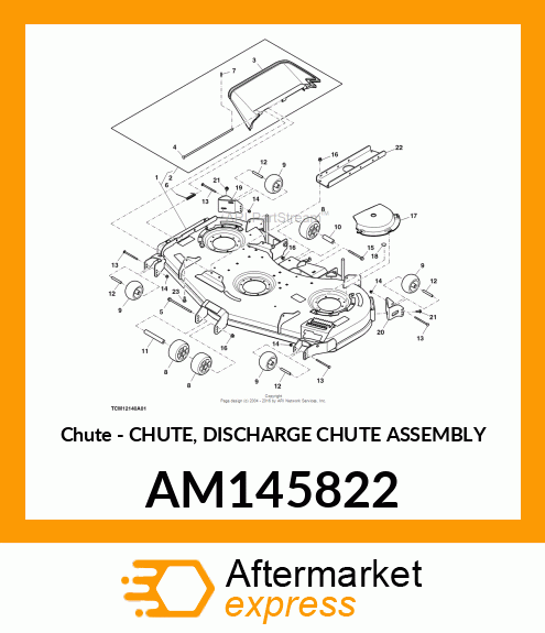 Chute - CHUTE, DISCHARGE CHUTE ASSEMBLY AM145822