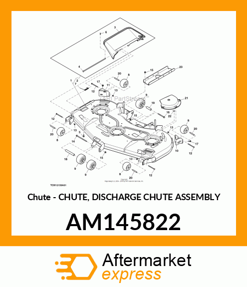 Chute - CHUTE, DISCHARGE CHUTE ASSEMBLY AM145822