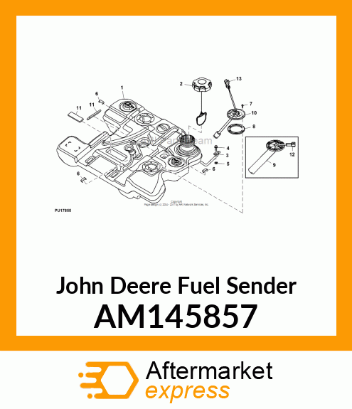 FUEL SENDER, SENSOR, FUEL LEVEL GA AM145857