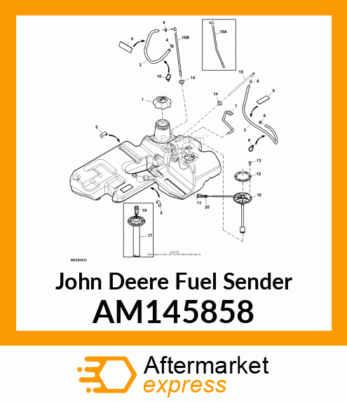 FUEL SENDER, SENSOR, FUEL LEVEL DI AM145858