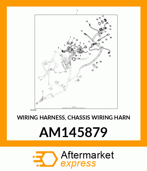 WIRING HARNESS, CHASSIS WIRING HARN AM145879