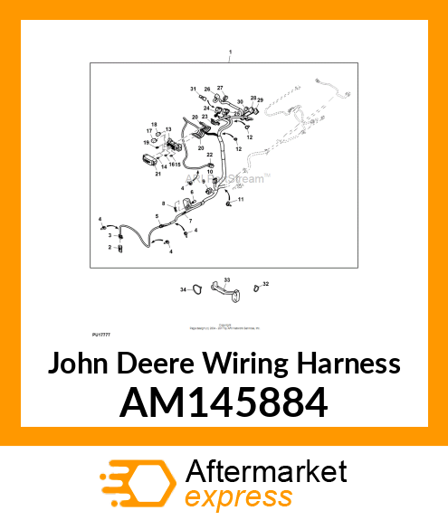 WIRING HARNESS, HARNESS ASSY, X7 CA AM145884