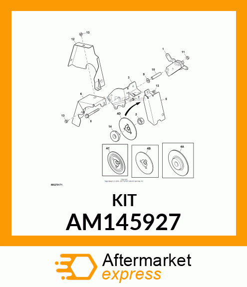 ROTOR, ASSEMBLY, PARK BRAKE AM145927